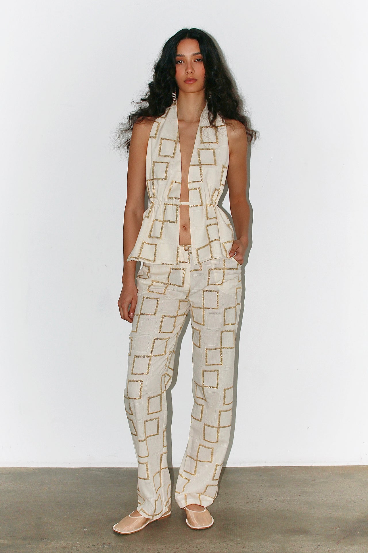 Francesca Gold Trousers