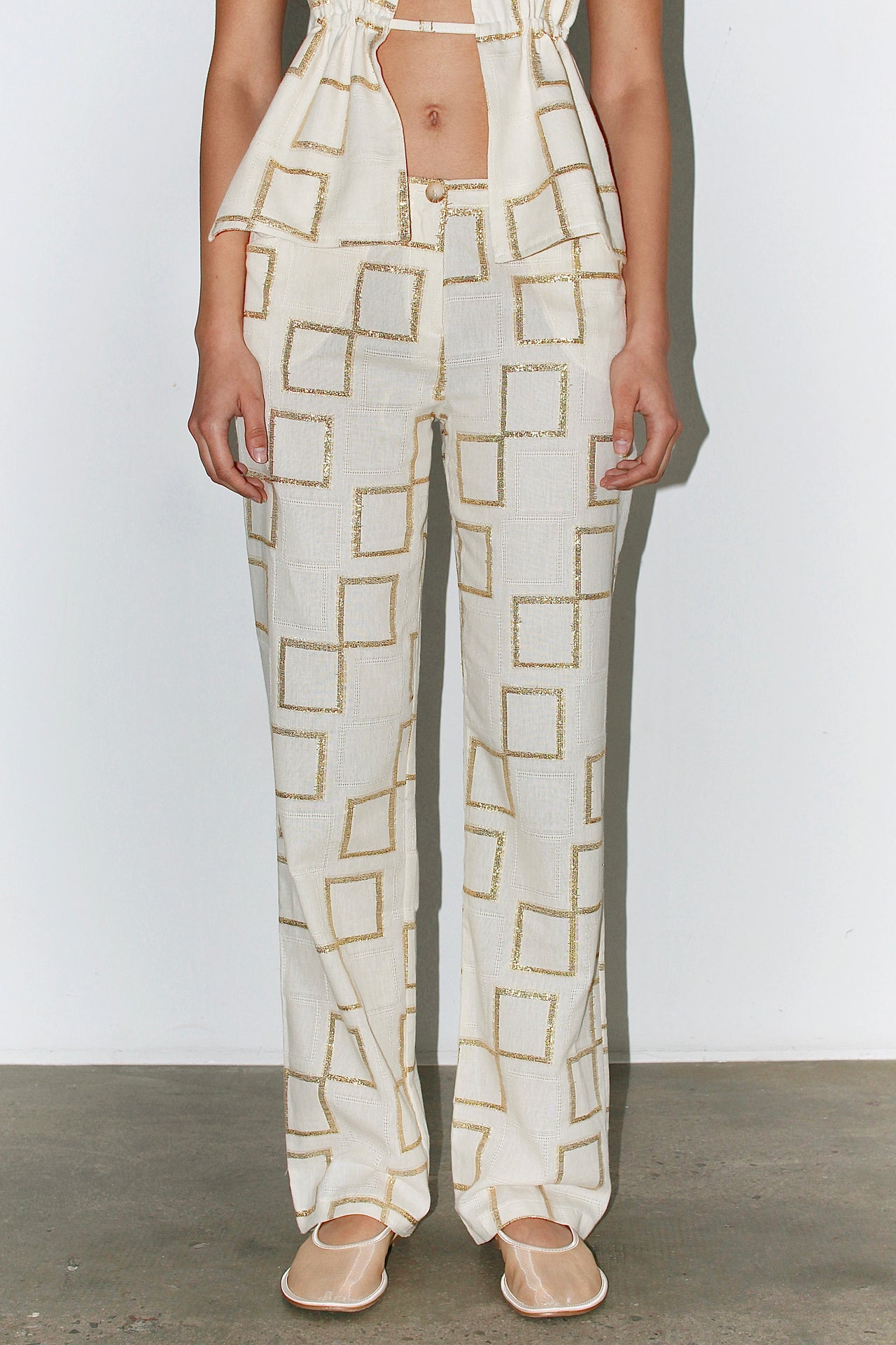 Francesca Gold Trousers