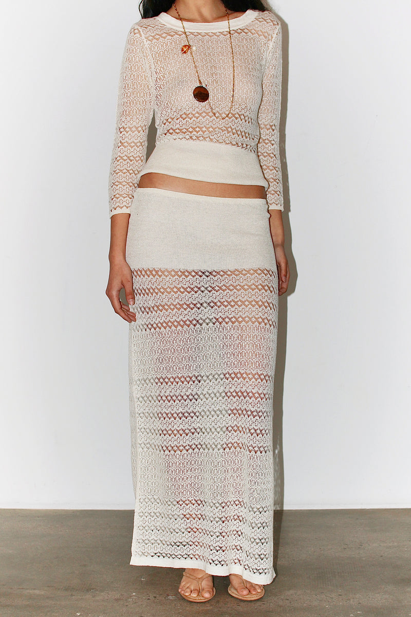 Yasemin Skirt - White