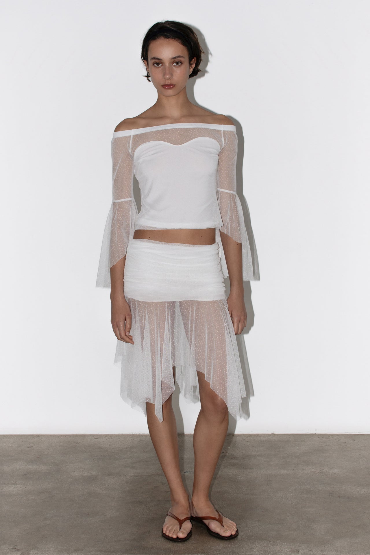 Martina White Skirt