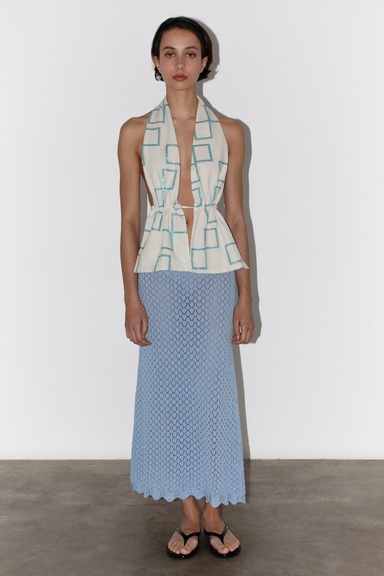 Sveva Blue Top